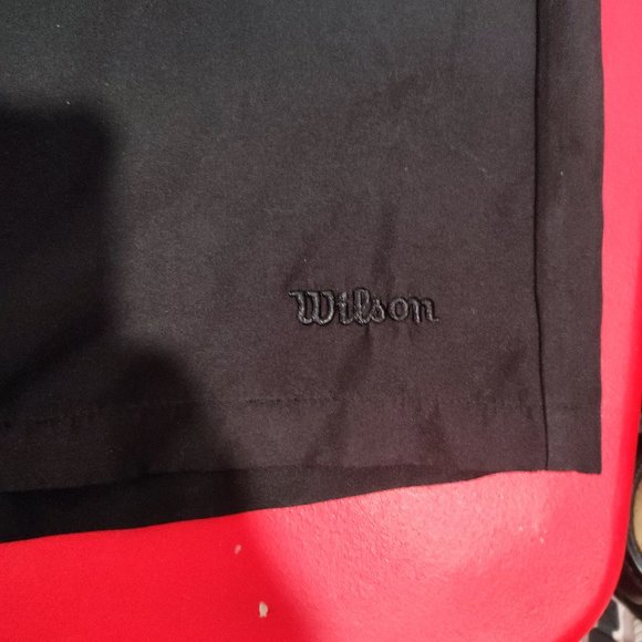 Wilson casual short black lightweight embroidered logo men's size 38 - Picture 6 of 6